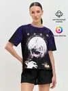Женская пижама с шортами / Kaneki Ken фиолетовый верх