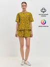 Женская пижама с шортами / Геометрическая текстура
