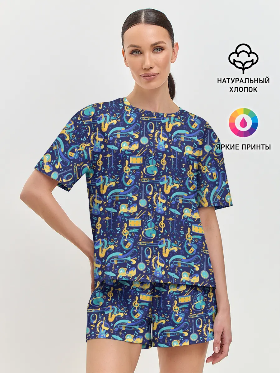 Женская пижама с шортами / Джаз