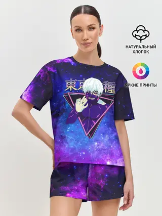 Женская пижама с шортами / Токийский гуль космический