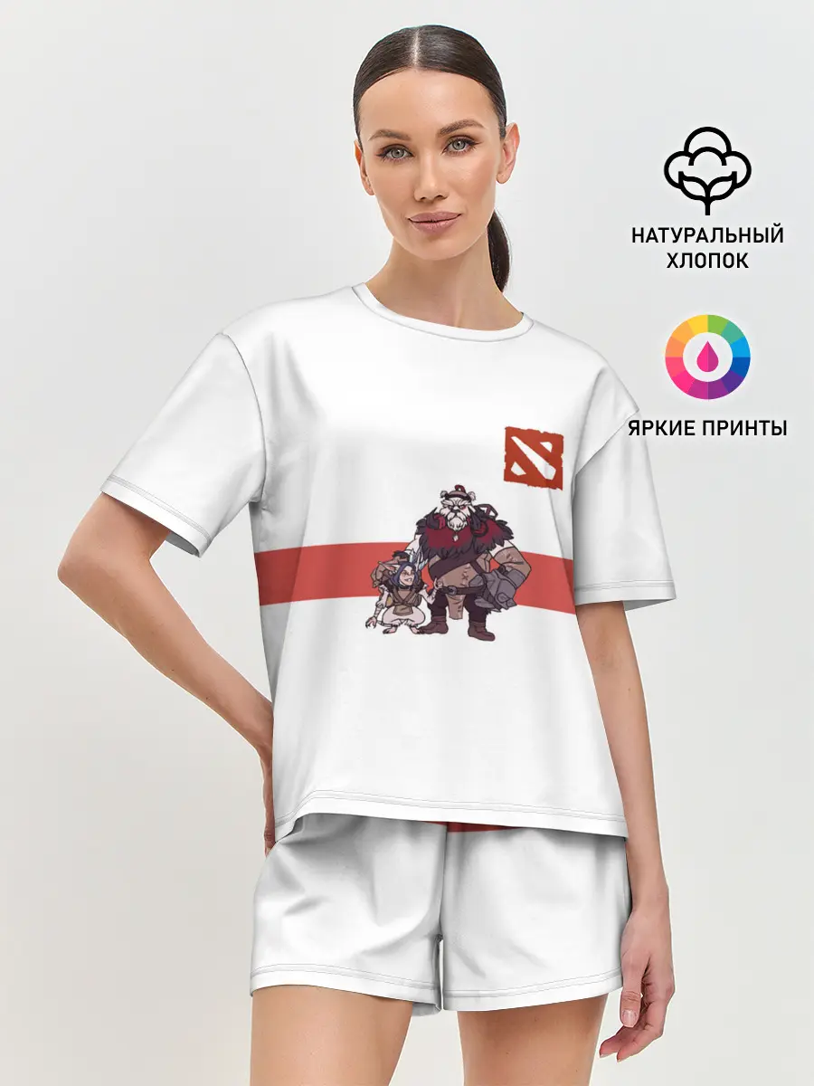 Женская пижама с шортами / Дота