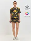 Женская пижама с шортами / Веганская пицца