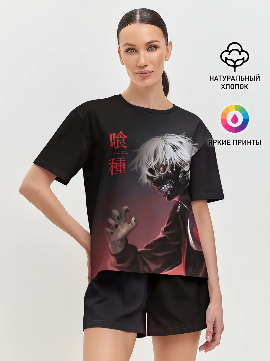 Женская пижама с шортами / Канеки Кен | Kaneki Ken