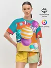 Женская пижама с шортами / Мячики