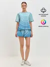 Женская пижама с шортами / Панграмма Спираль Съешь булок
