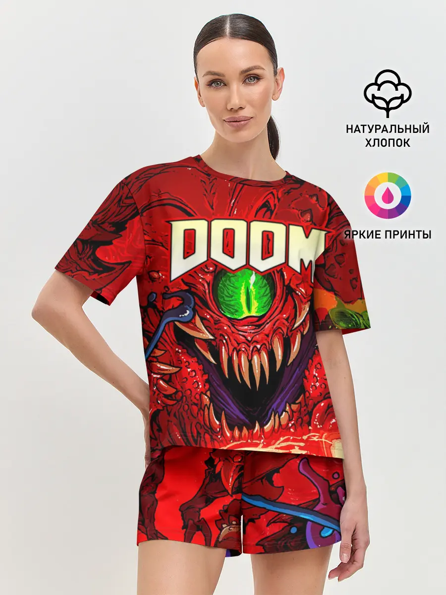 Женская пижама с шортами / DOOM Eternal