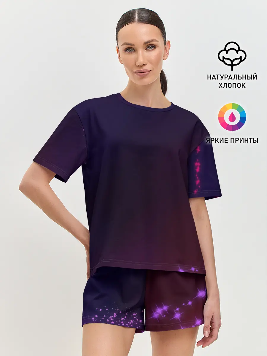 Женская пижама с шортами / Оттенки