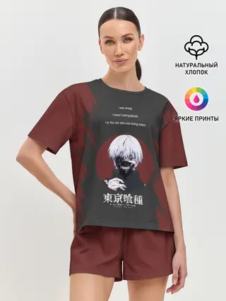 Женская пижама с шортами / i was wrong | Tokyo Ghoul