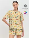 Женская пижама с шортами / Музыкант