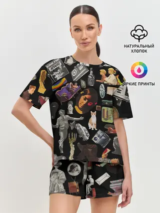 Женская пижама с шортами / РЕТРО