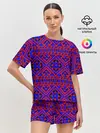 Женская пижама с шортами / Русские народные узоры