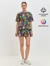 Женская пижама с шортами / Граффити