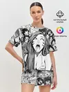Женская пижама с шортами / Belle Delphine Ahegao