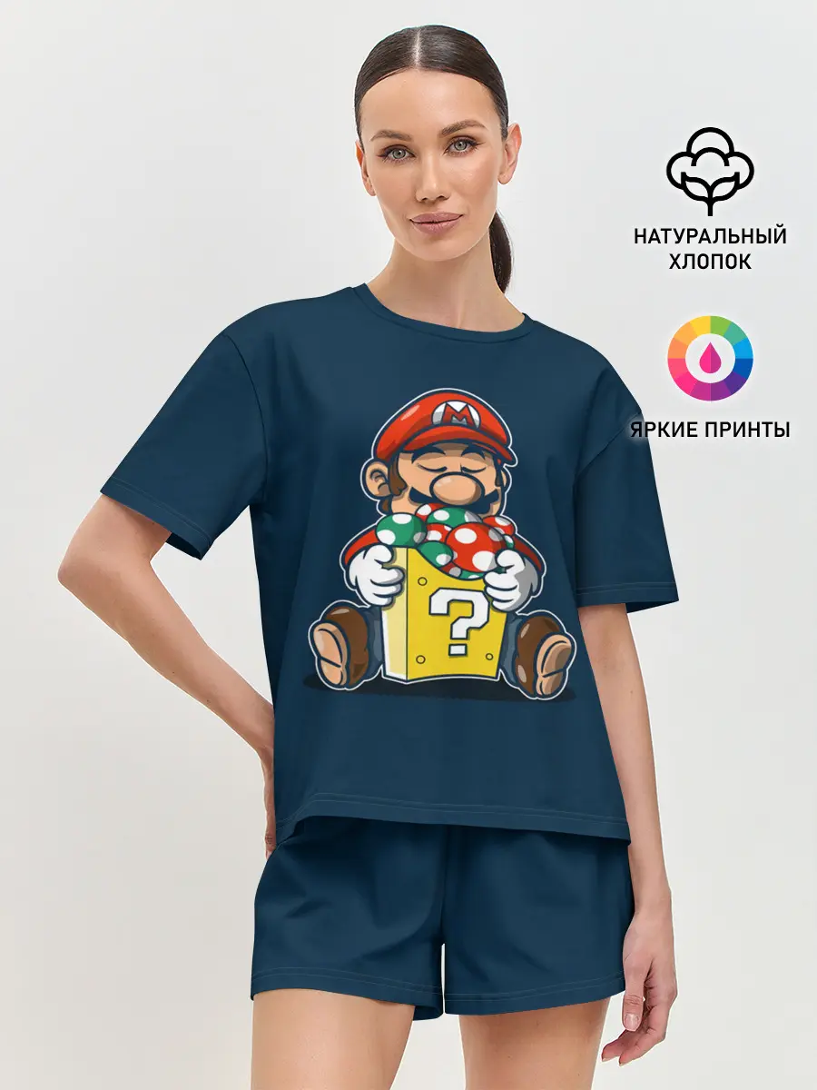Женская пижама с шортами / Марио