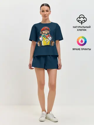 Женская пижама с шортами / Марио