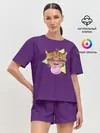 Женская пижама с шортами / Тигр БАБЛ ГАМ