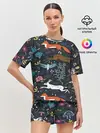 Женская пижама с шортами / Звери и Природа