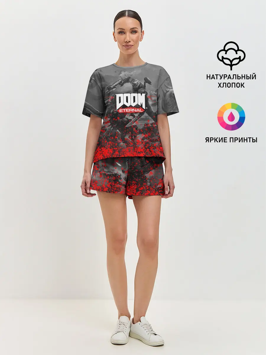 Женская пижама с шортами / DOOM