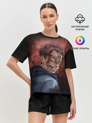 Женская пижама с шортами / МАГИЧЕСКАЯ БИТВА / SUKUNA