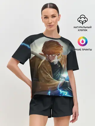 Женская пижама с шортами / КЛИНОК РАССЕКАЮЩИЙ ДЕМОНОВ