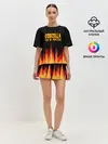 Женская пижама с шортами / годзилла