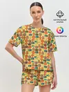 Женская пижама с шортами / Баскетбол