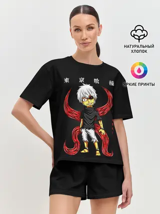Женская пижама с шортами / Канеки Кен Какуджа