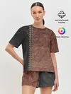 Женская пижама с шортами / Текстура Кожи