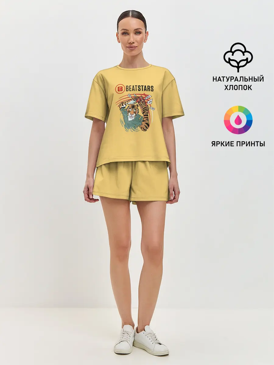 Женская пижама с шортами / Выдающиеся звери