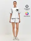 Женская пижама с шортами / КОТ В СЕРДЦЕ
