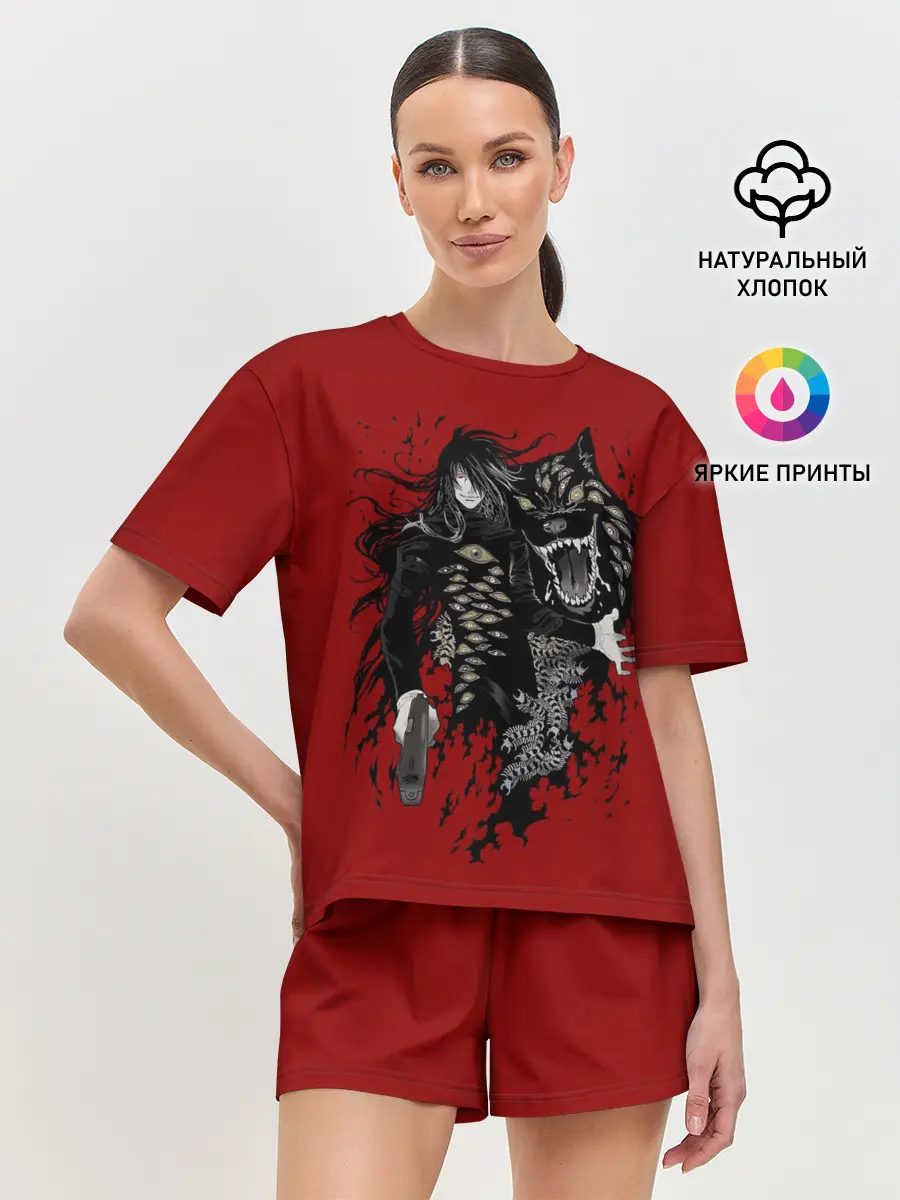 Женская пижама с шортами / Алукард пес