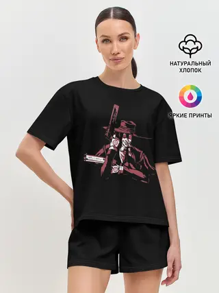 Женская пижама с шортами / Алукард с пистолетом