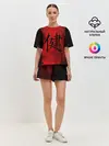 Женская пижама с шортами / Иероглиф 3D