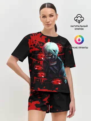Женская пижама с шортами / Kaneki | Токийский Гуль