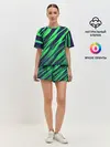 Женская пижама с шортами / Абстрактный дизайн ,,Зелень
