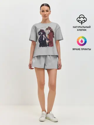 Женская пижама с шортами / Клинок, рассекающий демонов
