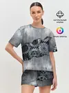 Женская пижама с шортами / Шестеренки