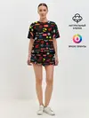 Женская пижама с шортами / Motorcycle pattern | Мото паттерн