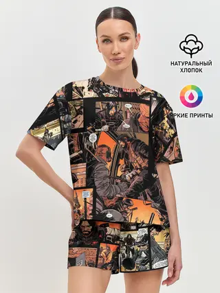 Женская пижама с шортами / BRZRKR