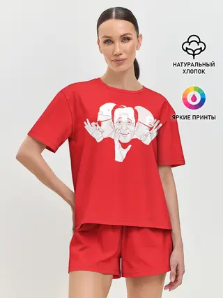 Женская пижама с шортами / КРОВОСТОК