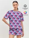 Женская пижама с шортами / Котята