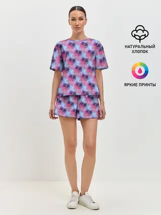 Женская пижама с шортами / Котята
