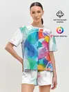 Женская пижама с шортами / Акварель