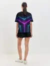 Женская пижама с шортами / Неоновые грани 3D