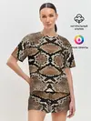 Женская пижама с шортами / Snake Skin
