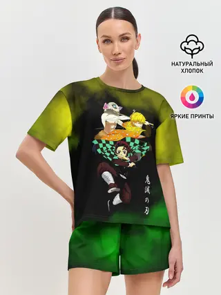 Женская пижама с шортами / Иноске Зеницу Танджиро