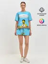 Женская пижама с шортами / Скриптонит/Свистки и бумажки