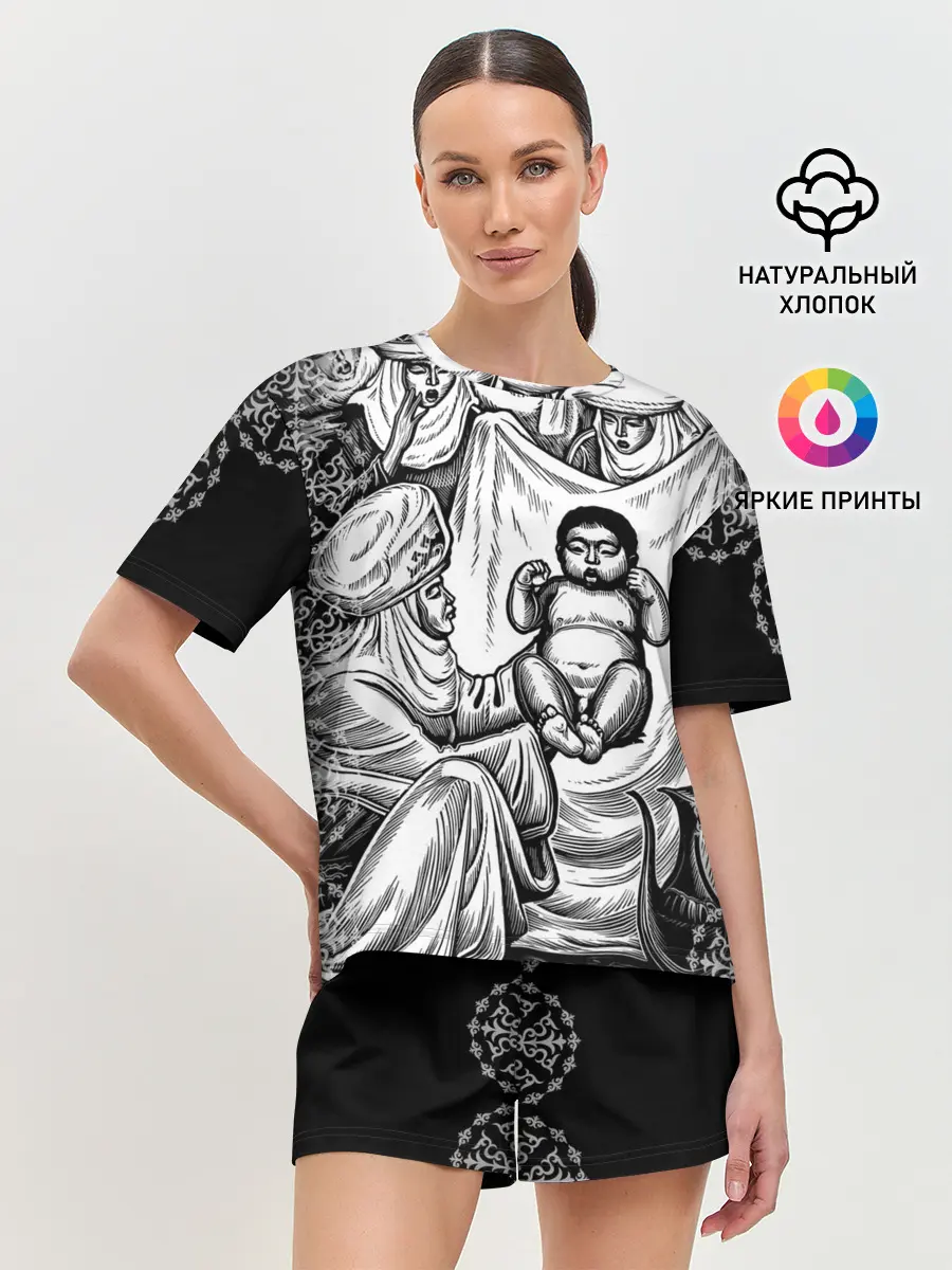 Женская пижама с шортами / Манас Баатыр