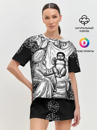 Женская пижама с шортами / Манас Баатыр