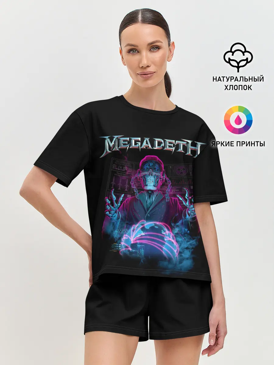 Женская пижама с шортами / MEGADETH